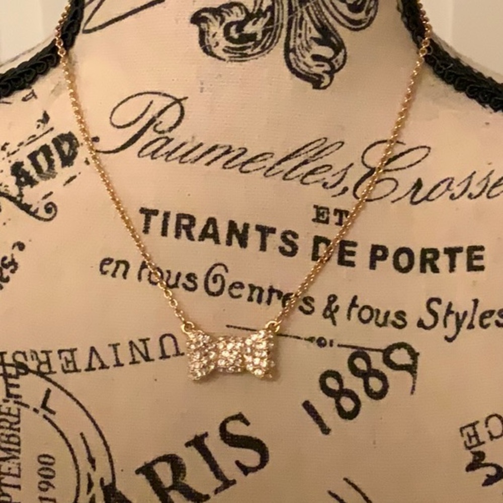 Kate Spade Rhinestone, Bow Necklace